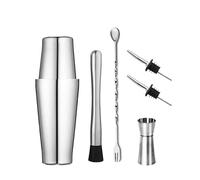 Coctelera de Acero Inoxidable/Vidrio Coctelera Profesional De Acero Inoxidable For Barman, Copa Vino, Mezclador Cócteles, Martini, Juego Barra(6pcs 600x450)
