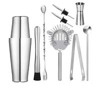Coctelera de Acero Inoxidable/Vidrio Coctelera Profesional De Acero Inoxidable For Barman, Copa Vino, Mezclador Cócteles, Martini, Juego Barra(9pcs 750x600)