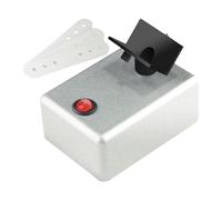 Coctelera de esmalte de uñas, máquina de agitación, coctelera de esmalte de uñas, botellas de gel de uñas ajustables, herramientas uniformes para arte de uñas, color de tatuaje, negro/plata