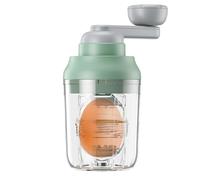 Coctelera de huevos revueltos, spinner de huevos de oro, Coctelera de huevos para ensalada de huevos de mano, Máquina manual de huevos de oro alimentada a mano, girador de huevos de oro duro