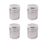 Coctelera De Polvo De Acero Inoxidable De 4 Piezas, Tarro De Especias Con Tapa De Malla, Botella De Almacenamiento De Especias, Utensilios De Cocina, Botella De Especias Duradera