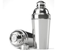 Coctelera grande de acero inoxidable de 1.8 L, para mezclar cócteles, coctelera plateada para coctelería de camarero, mezclador de bebidas de 1,729.3 g, colador integrado