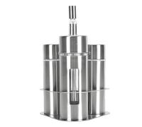 Coctelera premium de acero inoxidable 304 con ventana de visualización, dispensador de condimentos de sal duradero para cocina casera, restaurante, barbacoa, camping, picnic (3 cabeza)