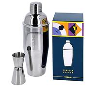 Coctelera Profesional con Medidor Cocktail Kit, Cobbler Cocktail Shaker Metálico y Jigger Barman Acero Inoxidable, Set de Coctelería, Bartender Kit para Cocteles, Juego Cocteleria, Bar Accesorios