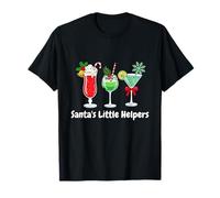 Cócteles de Navidad de Santa Lil Helper, espíritu navideño Camiseta