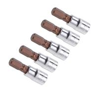 CoCud 5 Pcs Llave de Vaso de Impacto Hexagonal 1/4" Drive x 7mm S2 Steel