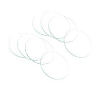 CoCud 8 Piezas Cristal de Reloj de Vidrio Diámetro de 37.5mm | Cristales de Cara única de Vidrio óptico de Reemplazo Transparente, para Reparación de Relojes Por Relojeros