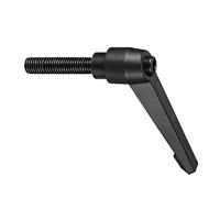 CoCud Abrazaderas Palanca Manijas M12 X 50 mm Rosca Macho Ajustables | 1 Ud, Liberación Rápida Cierre Bloqueo Giratorio Perillas Negro, Aplicaciones para Maquinaria Torno