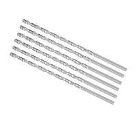CoCud Brocas Helicoidales Extralargas de 5,5 mm Diámetro y 200 mm Longitud Total, Barrena Helicoidal de Acero de Alta Velocidad para Metal Endurecido Carpintería Plástico Aluminio, 6pcs