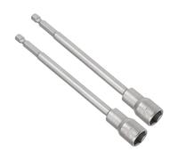 CoCud Destornillador Magnético para Tuercas, Zócalo de 13 mm, Vástago Hexagonal de 1/4", Llave de Vástago Hexagonal Largo de Acero Cr-V, 2 Piezas