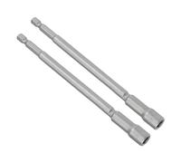 CoCud Destornillador Magnético para Tuercas, Zócalo de 8 mm, Vástago Hexagonal de 1/4", Llave de Vástago Hexagonal Largo de Acero Cr-V, 2 Piezas