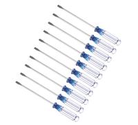 CoCud Destornillador Ranurado Mini, Tamaño de 3.0mm, Longitud de 127mm, Acero al Carbono, Pequeños Destornilladores de Cabeza Plana con Mango Antideslizante, 10 Piezas