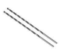 CoCud Extra Largas Helicoidales Taladros, 3mm Diámetro 120mm Longitud, Alta Velocidad Acero Vástago Trabajo Taladro para Madera Maleable Hierro Aluminio Plástico, 2uds