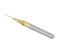 CoCud Fresas de Extremo de Maíz, Diámetro de Corte de 0.5mm, Vástago de 3.175mm 1/8", Brocas de Carburo Sólido Recubierta de Ti para Enrutador CNC