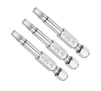 CoCud Hexagonal Cabeza Llave Barrena 9/64" Hexagonal Cabeza 1/4" Hexagonal Mango 2" Largo S2 Aleación Acero Punta Destornillador (Aplicaciones: para Taladro Eléctrico) 3 Uds