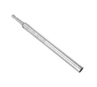 CoCud Hueco Socket, Tamaño de 10mm, Longitud de 140mm, Vástago Hexagonal de 1/4", Llave de Tuerca de Potencia de 6 Puntos de Cambio Rápido para Espacios Profundos