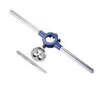 CoCud Juego de Mango de Terrajas Y Machos Terraja Unc 8-32 para 11mm-20mm OD/Macho M3-M4 Kit de Herramientas de Roscado de Alta Velocidad de Acero para Tornillos Llaves