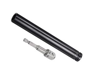 CoCud Juego de Vasos de Impacto Profundo, Vasos de 17mm de 8" de Longitud con Encaje de 1/2", Set de Accesorios de Vasos de 6 Puntos de Acero CR-V con Adaptador de 1/27"