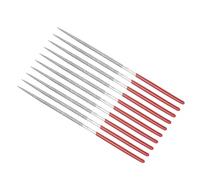 CoCud Lima de Aguja Recubierta de Diamante Grano 150 Vástago de 2mm Longitud de 100mm Herramienta de Afilado de Limas Redondas de Diamante para Metal Vidrio Piedra 10 Piezas