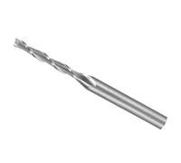 CoCud Lima de Extremo En Espiral Vástago de 1/8" 2mm x 15mm de Carburo Sólido de 2 Flautas para Fresadora CNC - (Uso: para Contrachapado Madera Dura Plástico) 1 Pieza