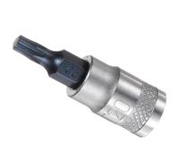 CoCud Llave de Vaso Torx, 1/4" Drive x T20 Acero S2 Cr-V Torx Star Socket Impact Bit Destornillador Adaptador de Zócalos - (Aplicaciones: para el Apriete de Tornillos), 1 Pieza