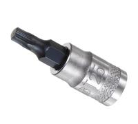 CoCud Llave de Vaso Torx, 1/4" Drive x T25 Acero S2 Cr-V Torx Star Socket Impact Bit Destornillador Sockets Adaptador - (Aplicaciones: para el Apriete de Tornillos), 1 Pieza
