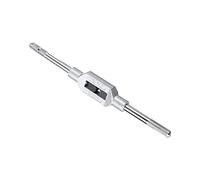 CoCud Macho Llave Mango, Ajuste M1-M10 W1/16 a 3/8 Machos Tamaño, Aluminio Aleación Acero Ajustable Único Extremo Llave Escariador Roscado Mano Herramienta para Roscado Operaciones