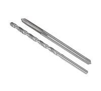 CoCud Macho y Taladro Juego, M6 x 1 Rosca 100mm Longitud Macho 6mm Diámetro, Métrico Extra Largo Máquina Rosca Macho y Helicoidal Taladro Kit para Roscado, 1 Juego