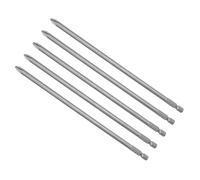 CoCud Phillips Cruz Destornillador Puntas 6mm Ph2 200mm Largo 1/4" Hex Vástago S2 Magnético Punta Taladro - (Aplicaciones: Taladro Impacto Eléctrico), 5 Uds.