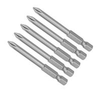 CoCud Phillips Cruz Destornillador PuntasPh1 65 mm Largo 1/4" Vástagos HexagonalesS2 Magnético Barrena Phillips (Aplicaciones: para Taladro Impacto Eléctrico)5 Uds