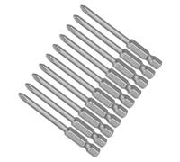 CoCud Phillips Cruz Puntas Destornillador Barrenas 4mm Ph1 65mm Largo 1/4" Hex Mango S2 Magnético Taladro Phillips Barrena Aplicaciones: para Taladro Impacto Energía 10 Uds