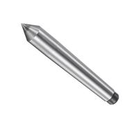 CoCud Punta Giratoria para Torno con Cono Morse Mt1 60 Grados Fresadora Cónica con Punta de Acero - (Aplicaciones: para Tornos y Taladros)
