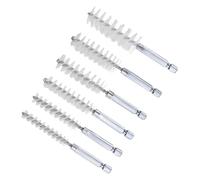 CoCud Set de Cepillos para Agujeros Diámetros 8/10/12/15/17/19mm Nylon Cepillos Retorcido con Vástago Hexagonal 1/4" - (Aplicaciones: para Taladro Eléctrico) 6 Piezas