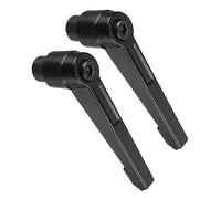 CoCud Sujeción Palanca Manijas Rosca Hembra M10 93mm Palanca Ajustables Liberación Rápida Perillas Giratorias con Bloqueo Negro Aplicaciones: para Maquinaria Torno 2 Uds.