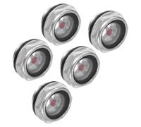 CoCud Visor de Nivel de Aceite para Compresor de Aire, | Rosca M20x1.5mm Macho | Indicador de Nivel de Líquido de Vidrio Hexagonal de Aluminio, 5 Pieza