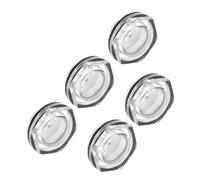 CoCud Visor de Nivel de Aceite para Compresor de Aire, | Rosca Macho M33x1.5mm | Ventana de Vidrio Indicador de Nivel de Aceite con Cabeza Hexagonal, 5 Piezas