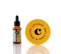 COCUNAT Boombastic + Sérum Argán Mascarilla Capilar Anti Frizz 200+30ml | Mascarilla ultra nutritiva con Ácidos Láurico y Linoleico + Sérum de Argán sin aclarado. Sin siliconas.