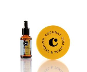 COCUNAT Boombastic + Sérum Argán Mascarilla Capilar Anti Frizz 200+30ml | Mascarilla ultra nutritiva con Ácidos Láurico y Linoleico + Sérum de Argán sin aclarado. Sin siliconas.