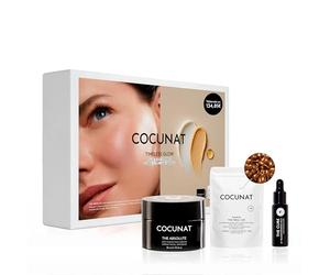 COCUNAT - COFRE TIMELESS GLOW - Serum Vitamina C + Crema Antiedad The Absolute + Mini Serum Facial Antiedad - Exclusivo Amazon - Valorado en 134,85€