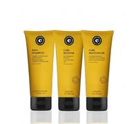 COCUNAT - Travel Size - Pack Curl Booster + Curl Leave In Moisturizer + Champú Rich - Definición de Rizos - Anti Frizz - 75 ml