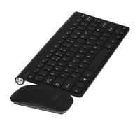 kenable Set Inalámbrico Teclado y Ratón Coda Compacto 2.4GHz para PC Portátil Android Mac Negro