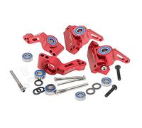 CODA RACING Bloque de rueda de aleación RC y bloques de dirección y portadores de eje trasero para Traxxas 1/10 2WD Slash, Stampede, Rustler, Nitro Slash-Reemplaza la parte 3632 3736 3752