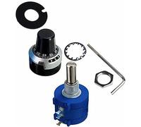 Codador rotativo 3590S Potentiómetro de precisión Resistencia multiturno ajustable con giros Contando el dial Potentiómetros del codificador(10K Ohm)