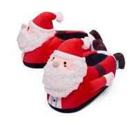 Coddies Pantuflas de Papá Noel, lo último para él y ella, suela de espuma viscoelástica y agarre antideslizante, relleno de calcetines de Navidad, pantuflas divertidas para hombres, mujeres y