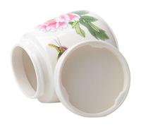 Coddled Egg Cups With Lids - Ceramic 8x8.5cm 220ml | Vintage Boiled Egg Holder Poacher Blue White Finish | Reutilizable Égg Cup Jar For Kitchen Home Breakfast Serving Steamed Cooking Postres