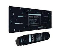 Code - Alfombrilla de mouse grande, diseño moderno con cursor de ventana, ninguno de goma negra, lavable, para escritorio, decoración de escritorio, oficina, hogar, dormitorio, laptop, 12 x 32