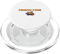 【Code DE CROUTO】 Herramienta de Ilustración de AI Agente de IA Ejecución Binario Hacker Dot Gake GPT PopSockets PopGrip para MagSafe
