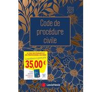 Code de procédure civile: Jaquette fleurs dorées