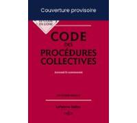Code Des Procédures Collectives 2025 23ed - Annoté & Commenté (ebo