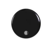 CODE DRUMHEADS Piel de resonancia para bombo, Serie Enigma, Negra, 24" (PCO EBLR24)